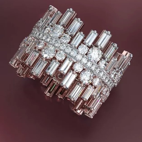 18K white gold plated shiny ring - Picture 5 of 7